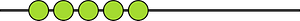 Lime Rekenrek Counting 5