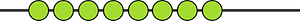 Lime Rekenrek Counting 8