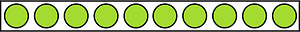 Lime Rekenrek Counting 10:10
