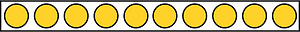 Yellow-Amber Rekenrek Counting 10:10