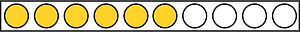 Yellow-Amber Rekenrek Counting 6:10