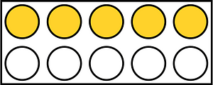 Yellow-Amber Rekenrek Counting 5:10