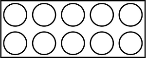 Blank Rekenrek Counting 0:10