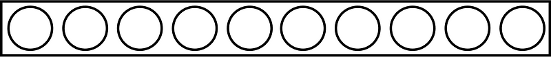 Blank Rekenrek Counting 0:10