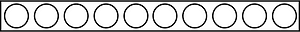 Blank Rekenrek Counting 0:10