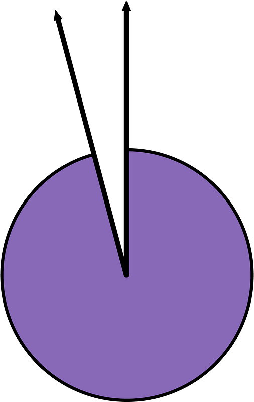 345 Degree angle (Violet)