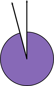 345 Degree angle (Violet)