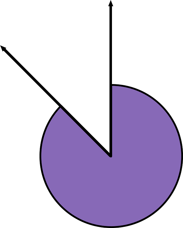 315 Degree angle (Violet)