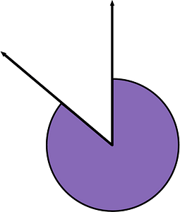 310 Degree angle (Violet)