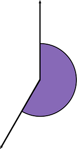 210 Degree angle (Violet)