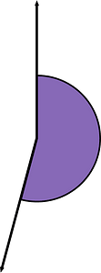 195 Degree angle (Violet)