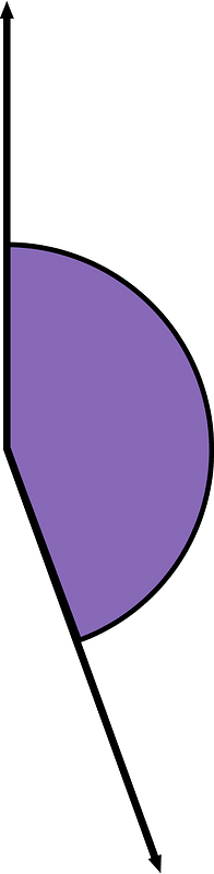 160 Degree angle (Violet)
