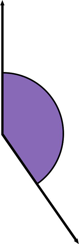 145 Degree angle (Violet)