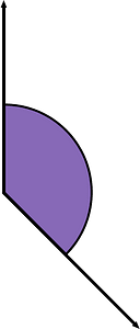135 Degree angle (Violet)