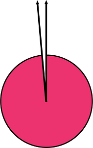355 Degree angle (Pink)