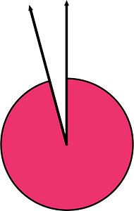 345 Degree angle (Pink)