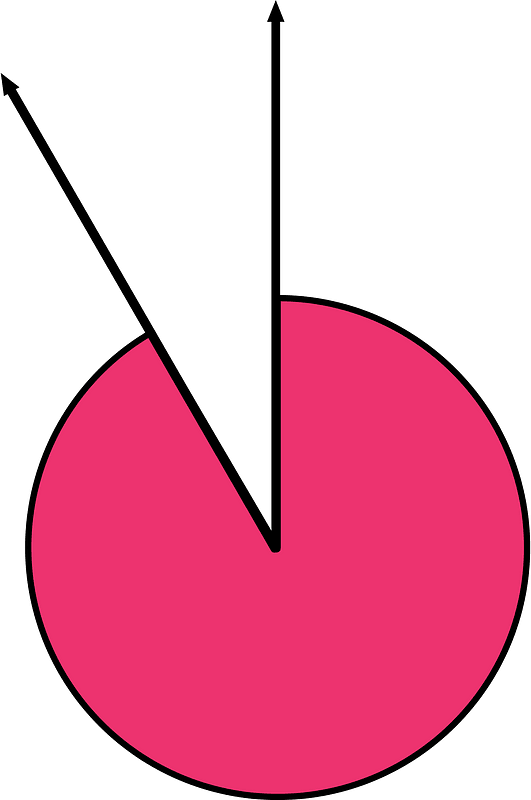 330 Degree angle (Pink)