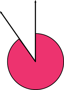 325 Degree angle (Pink)