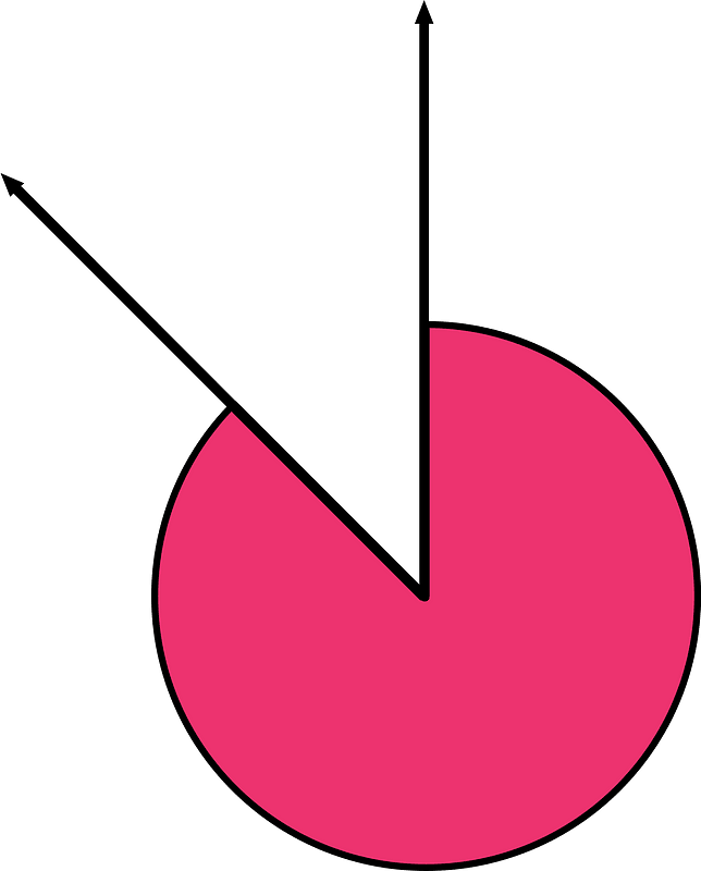 315 Degree angle (Pink)