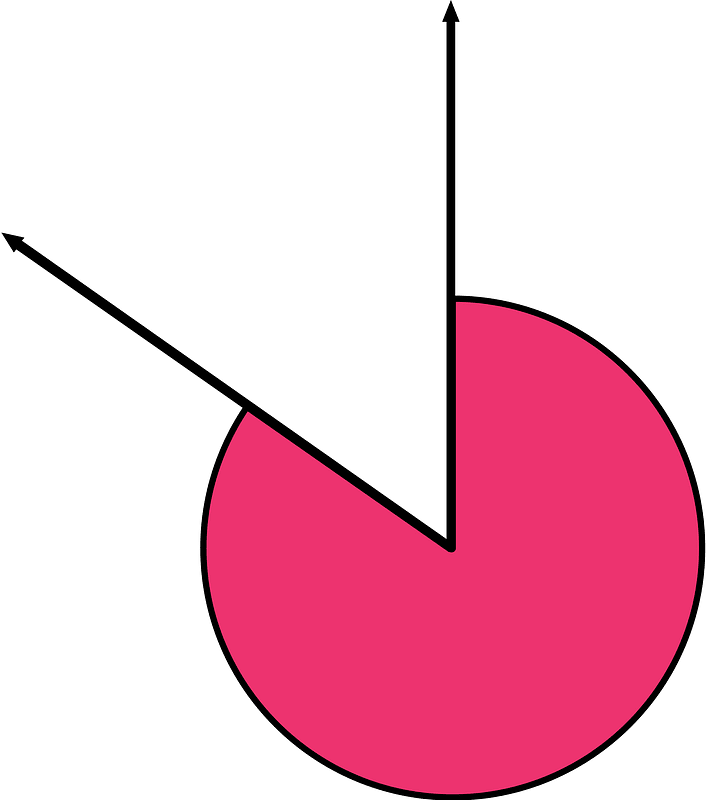 305 Degree angle (Pink)