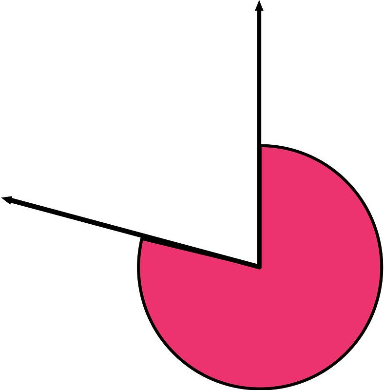 285 Degree angle (Pink)