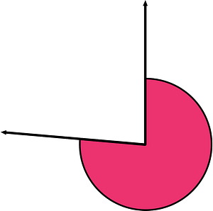 275 Degree angle (Pink)