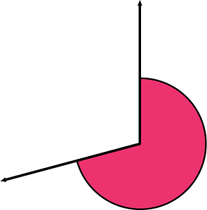 255 Degree angle (Pink)