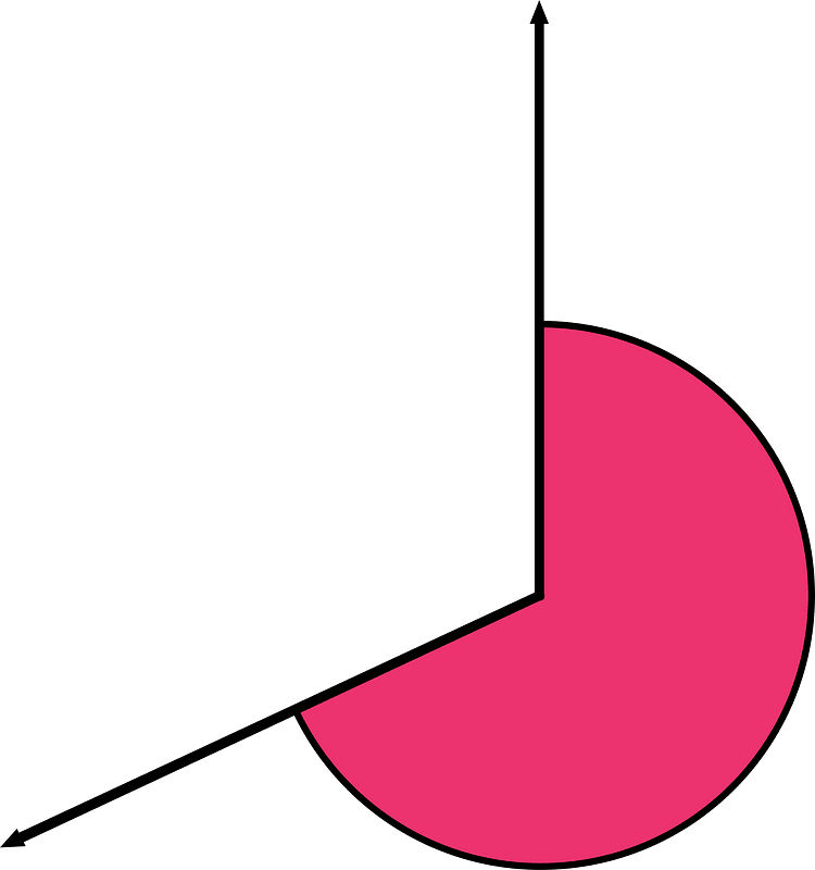 245 Degree angle (Pink)