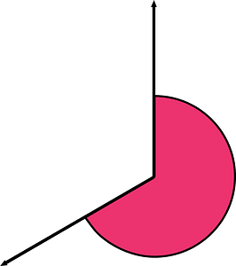 240 Degree angle (Pink)