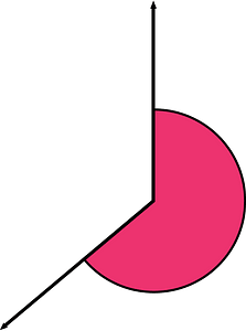 230 Degree angle (Pink)