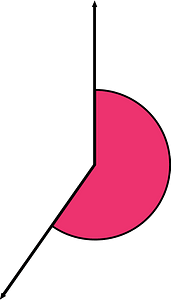215 Degree angle (Pink)