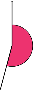 195 Degree angle (Pink)