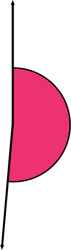 185 Degree angle (Pink)