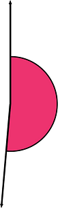 185 Degree angle (Pink)