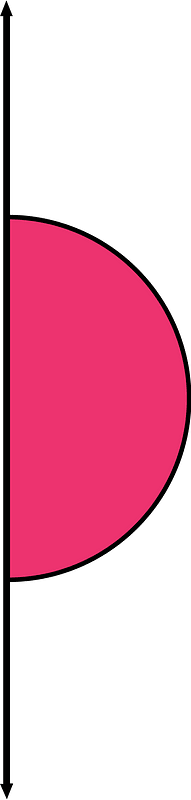 180 Degree angle (Pink)