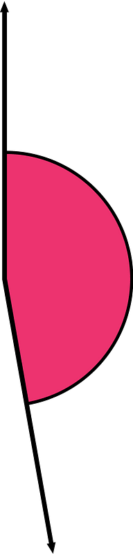 170 Degree angle (Pink)
