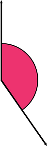 145 Degree angle (Pink)