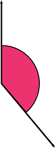 140 Degree angle (Pink)