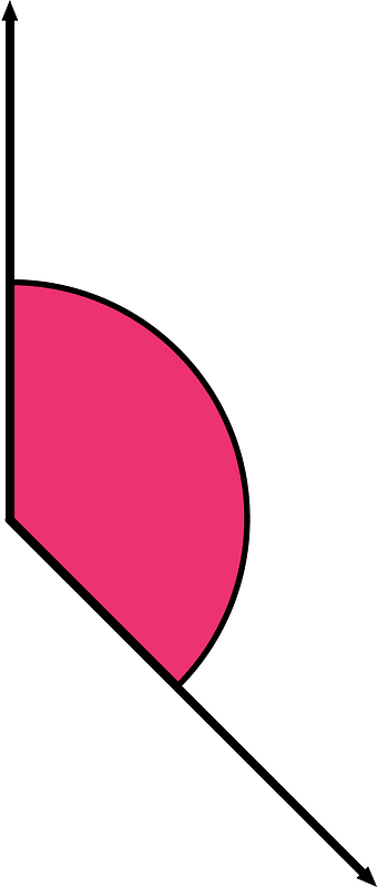 135 Degree angle (Pink)