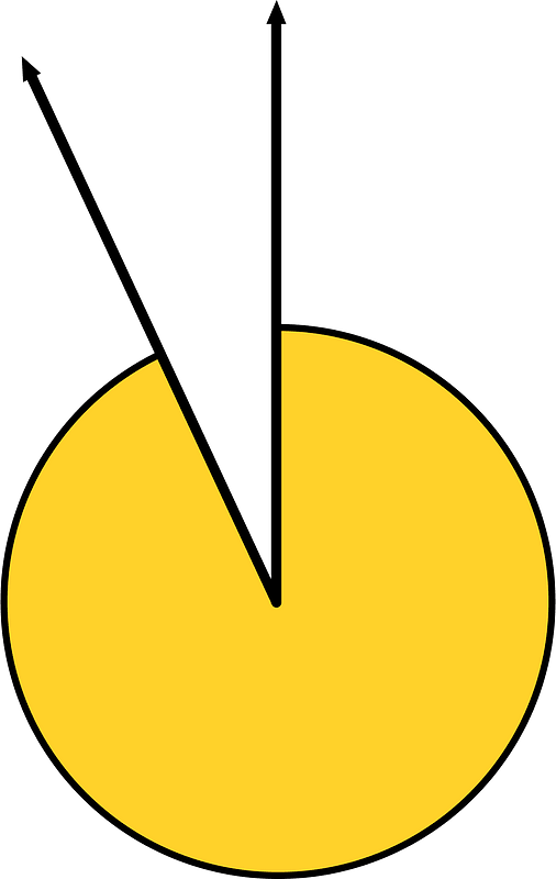 335 Degree angle (Yellow-Amber)
