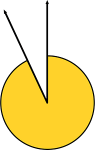 335 Degree angle (Yellow-Amber)