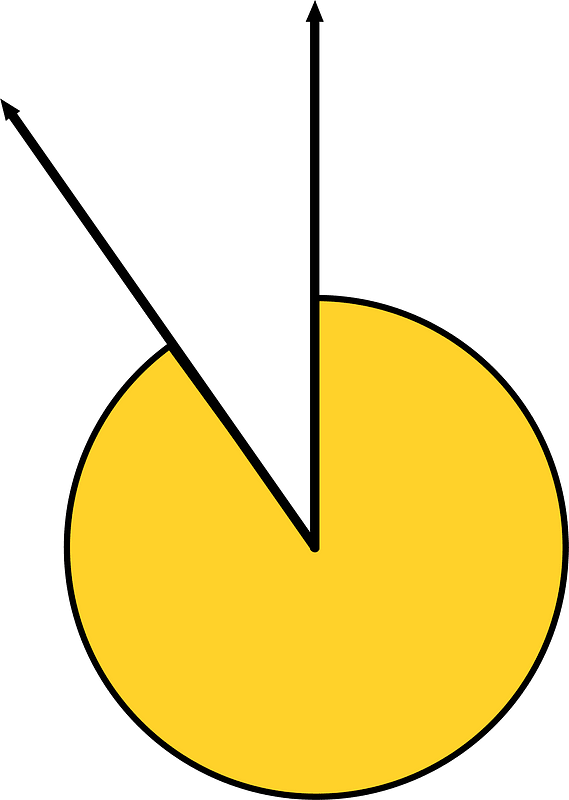 325 Degree angle (Yellow-Amber)
