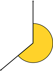 230 Degree angle (Yellow-Amber)