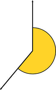 220 Degree angle (Yellow-Amber)