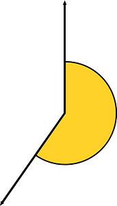 215 Degree angle (Yellow-Amber)