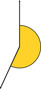 205 Degree angle (Yellow-Amber)