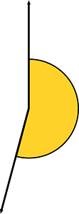 195 Degree angle (Yellow-Amber)
