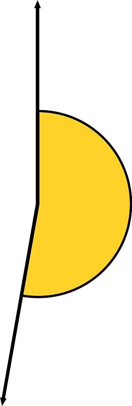 190 Degree angle (Yellow-Amber)