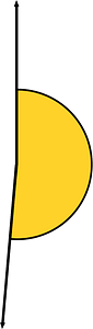 185 Degree angle (Yellow-Amber)