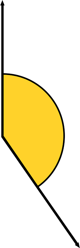 145 Degree angle (Yellow-Amber)